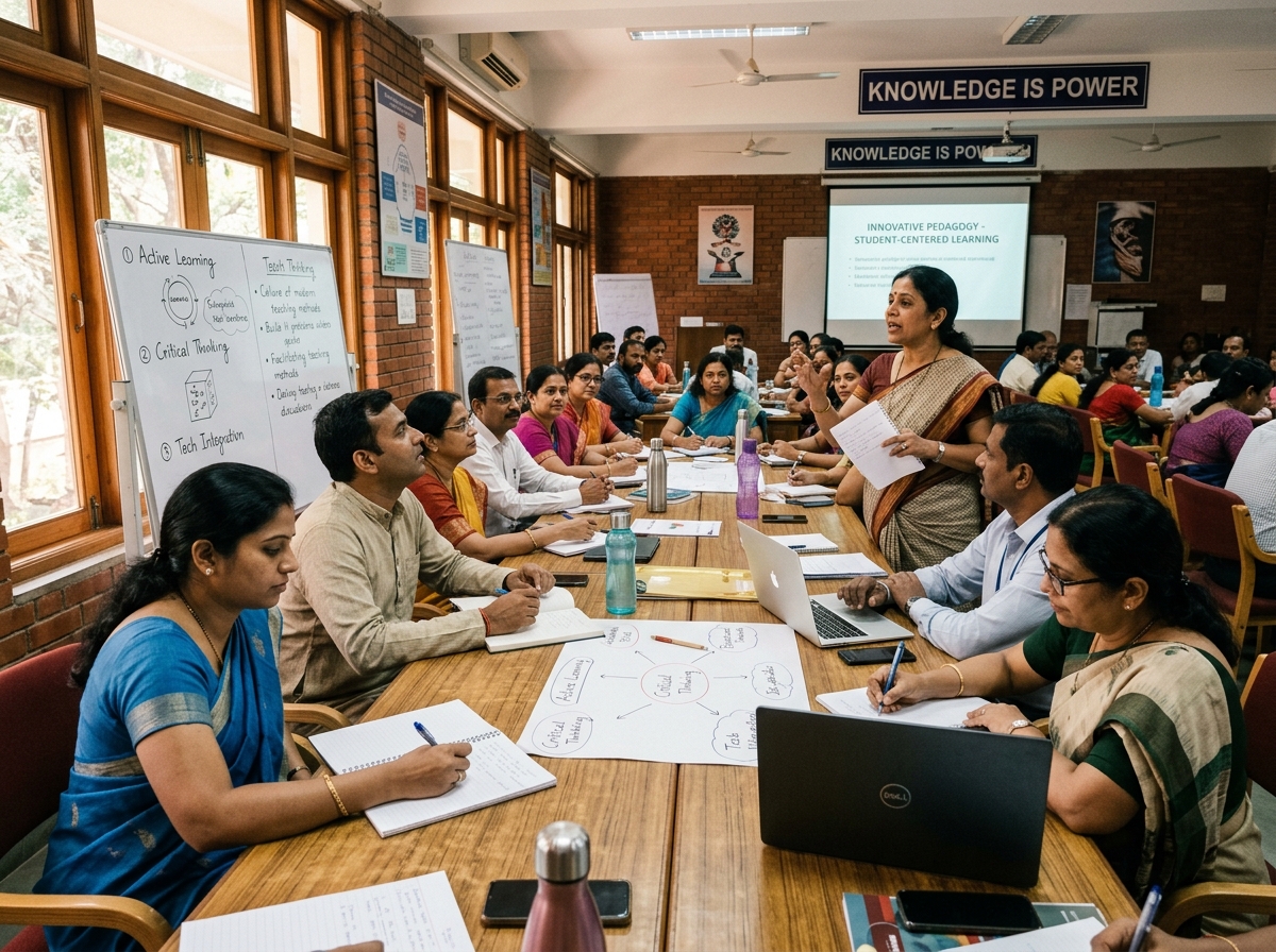 Educators participating in a professional workshop